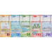 (193) ** PNew (PN1-PN5) Curacao & St. Martin 10,20,50,100 & 200 Gulden (2025) (5 Notes)